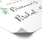 Colorful Tropical Floral Vrijgezellenfeest Welkom Poster (Hoek)