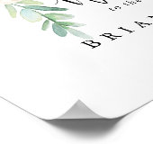 Colorful Tropical Floral Wedal Welcome Sign Poster (Hoek)