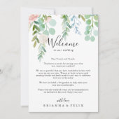 Colorful Tropical Floral Wedding Welcome Letter (Voorkant)