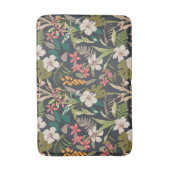Colorful Tropical Flower Pattern Badmat (Voorkant Verticaal)