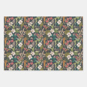 Colorful Tropical Flower Pattern Inpakpapier Vel (Voorkant 3)