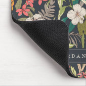 Colorful Tropical Flower Pattern Muismat (Hoek)