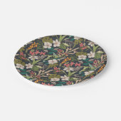 Colorful Tropical Flower Pattern Papieren Bordje (Gekanteld)