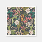Colorful Tropical Flower Pattern Servet (Voorkant)