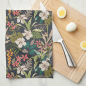Colorful Tropical Flower Pattern Theedoek (Quarter Fold)