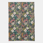 Colorful Tropical Flower Pattern Theedoek (Verticaal)