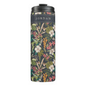 Colorful Tropical Flower Pattern Thermosbeker (Voorkant)