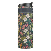 Colorful Tropical Flower Pattern Thermosbeker (Gedraaid links)