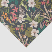 Colorful Tropical Flower Pattern Tissuepapier (Detail)