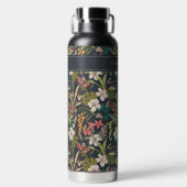 Colorful Tropical Flower Pattern Waterfles (Voorkant)