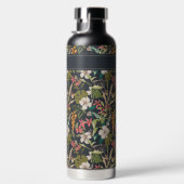 Colorful Tropical Flower Pattern Waterfles (Rechts)