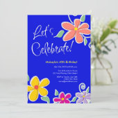 Colorful Tropical Flowers 5x7 Uitnodigingen (Staand voorkant)