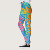 Colorful Tropical Flowers and Leaves Leggings (Links)