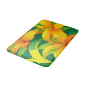 Colorful Tropical Flowers Badmat (Gekanteld)
