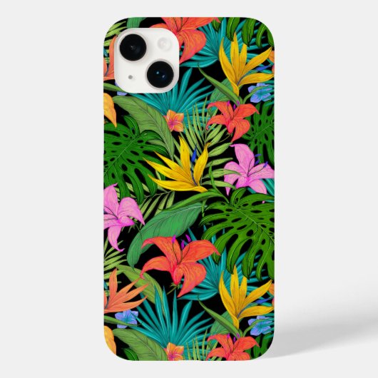 Colorful Tropical Flowers Case-Mate iPhone Case (Achterkant)