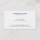 Colorful Tropical Flowers Design Visitekaartje (Achterkant)