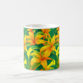 Colorful Tropical Flowers Koffiemok