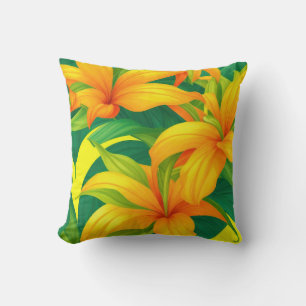 Colorful Tropical Flowers Kussen