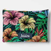 Colorful Tropical Flowers Modern Personalized Etui (Voorkant)