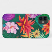 Colorful Tropical Flowers Patroon Case-Mate iPhone Case (Achterkant (horizontaal))