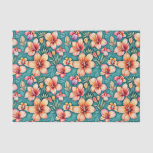 Colorful Tropical Flowers Tissuepapier