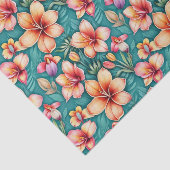 Colorful Tropical Flowers Tissuepapier (Detail)