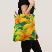 Colorful Tropical Flowers Tote Bag (Dichtbij)