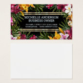 Colorful Tropical Flowers Visitekaartje (Voorkant /achterkant)