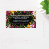 Colorful Tropical Flowers Visitekaartje (Bureau)
