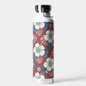 Colorful tropical flowers waterfles (Links)