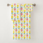 Colorful Tropical Fruit Pattern Bad Handdoek (Insitu)