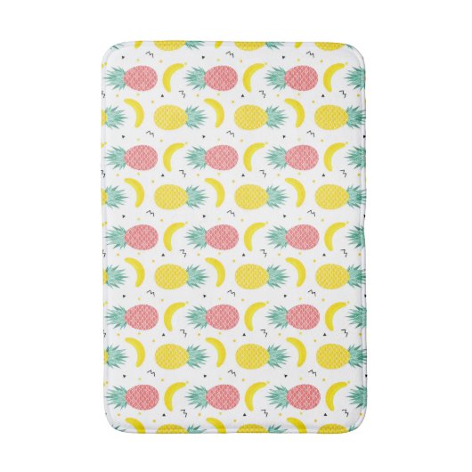 Colorful Tropical Fruit Pattern Badmat (Voorkant Verticaal)