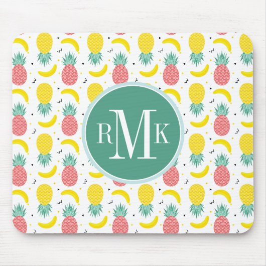 Colorful Tropical Fruit Pattern Muismat (Voorkant)