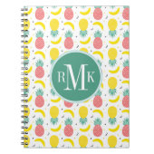 Colorful Tropical Fruit Pattern Notitieboek (Voorkant)