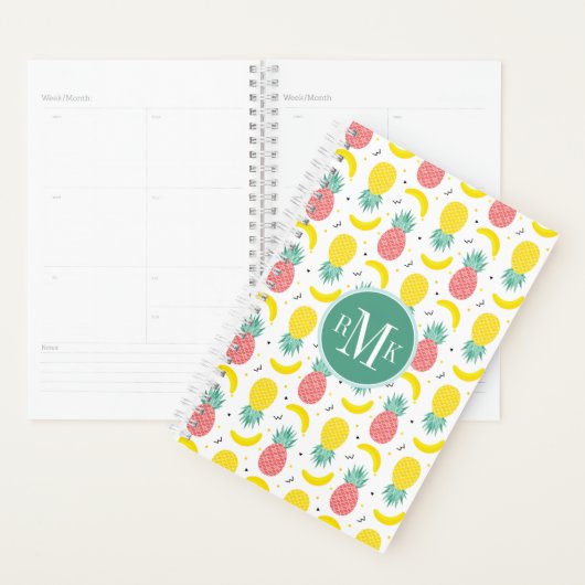 Colorful Tropical Fruit Pattern Planner (Display)