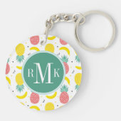 Colorful Tropical Fruit Pattern Sleutelhanger (Achterkant)