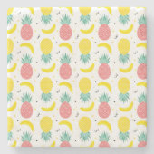 Colorful Tropical Fruit Pattern Stenen Onderzetter (Voorkant)