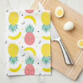 Colorful Tropical Fruit Pattern Theedoek (Quarter Fold)