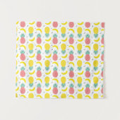Colorful Tropical Fruit Pattern Wandkleed (Voorkant (horizontaal))