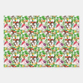 Colorful Tropical Gardens Trio Inpakpapier Vel (Voorkant)