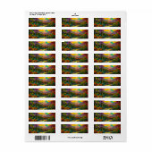 Colorful Tropical Island Paradise   Etiket (Full Sheet)