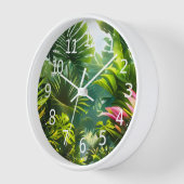 Colorful Tropical Leaves en Hibiscus Flowers | (Hoek)