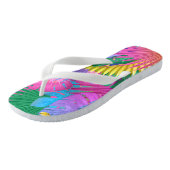 Colorful Tropical Leaves ID575 Teenslippers (Schuin)