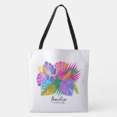 Colorful Tropical Leaves ID575 Tote Bag (Voorkant)