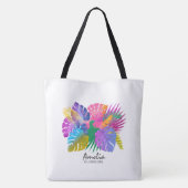 Colorful Tropical Leaves ID575 Tote Bag (Achterkant)