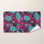 Colorful Tropical Leaves Pattern Bad Handdoek (Handdoek)