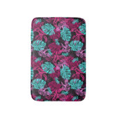 Colorful Tropical Leaves Pattern Badmat (Voorkant Verticaal)