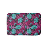 Colorful Tropical Leaves Pattern Badmat (Voorkant)