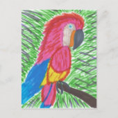 Colorful Tropical Macaw Briefkaart (Voorkant)