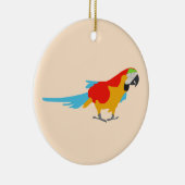 Colorful Tropical Macaw Keramisch Ornament (Rechts)